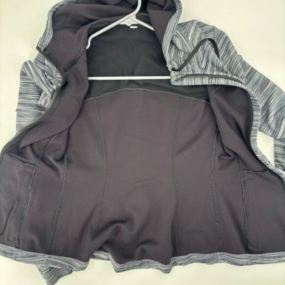 Lululemon Hooded Define Jacket Nulu Grey Size 6 - Picture 15 of 16